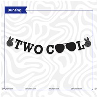 TWO COOL Bunting Banner