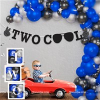 TWO COOL Bunting & Letter Box KIt (Pack of 64 pcs)