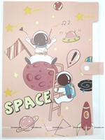 Space Theme File Folder With Button Lock