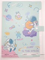Space Theme File Folder With Button Lock
