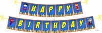 SuperHero Theme Happy Birthday Banner 