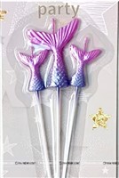 Mermaid Tail Candle Purple