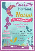 Graceful Mermaid Invite