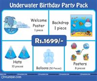Under Water Theme Mini Party Pack