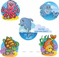 Underwater Poster pack of 5
