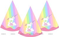 Unicorn Theme Hats (Set of 6)