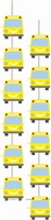 4 ft Wheels on the bus danglers (Pack of 2)