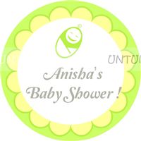 Badge - Yellow and Blue Baby Shower