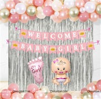 Foil Balloon / Curtain kits - Baby Announcement Supplies & Decor