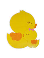 Baby and Mummy baby duck