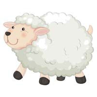 Cute Sheep cutout
