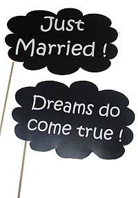Just married photo prop