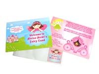 Fairy Princess Birthday theme Rectangular Invitations