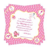 Baby Pink Thank you card