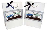 Monster Truck Theme Stickered gift bags