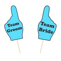 Team Bride and Groom Prop Set