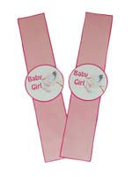 Pink Baby Shower theme Wristbands