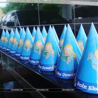 Mermaid party hats for your under the sea party. Little mermaid party caps for your child