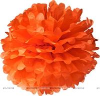 10inch Orange Tissue Pom Pom