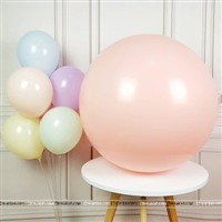 18 inches Peach Pastel Balloons  (Pack of 5)