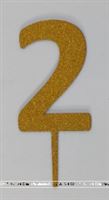 Two Cake Topper (Gold)