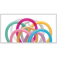 Assorted Colored Tube Balloons (Pack of 20)