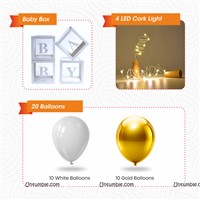 Baby Balloon box with lights