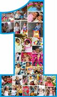 Tom n Jerry Birthday theme Baby photo collage