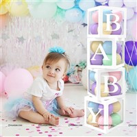 BABY Letter Balloon Box Decoration Kit With Balloons