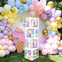 BABY Letter Balloon Box Decoration Kit With Balloons