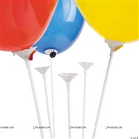 Balloon Cup & Stick (Pack of 10)