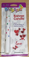 Banner Candle- I Love You