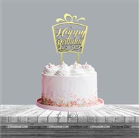 Happy birthday Gift box Cake topper 