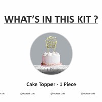 Happy birthday Gift box Cake topper 