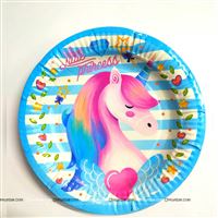 Blue Unicorn Plates