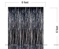 Black Foil Curtains  6ft x 6ft