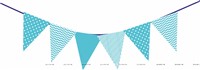 Blue Triangle bunting(10 ft )