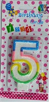 Number Candle - 5