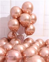 Rose Gold Chrome Balloons (Pack of 10)