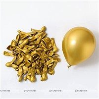 5 inch Gold Chrome Balloons (Pack of 10)