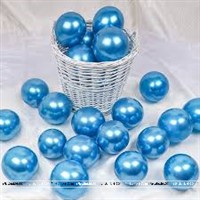 5 inch Blue Chrome Balloons (Pack of 10)