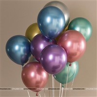 Multicolor Chrome Balloons (Pack of 20)