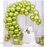 Light Green Chrome Balloons (Pack of 10)