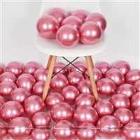 Rose Pink Chrome Balloons (Pack of 10)