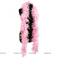 Feather Boa Garland Pink