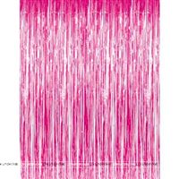 Pink Foil Curtains 6ft x 6ft