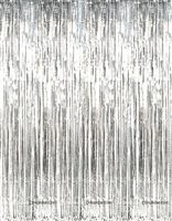 Silver Foil Curtains 6ft x 6ft