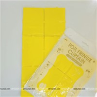 Yellow Square Foil curtain (Pastel)