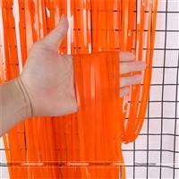 Orange Foil Curtain (Pastel)
