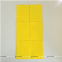 Yellow Square Foil curtain (Pastel)